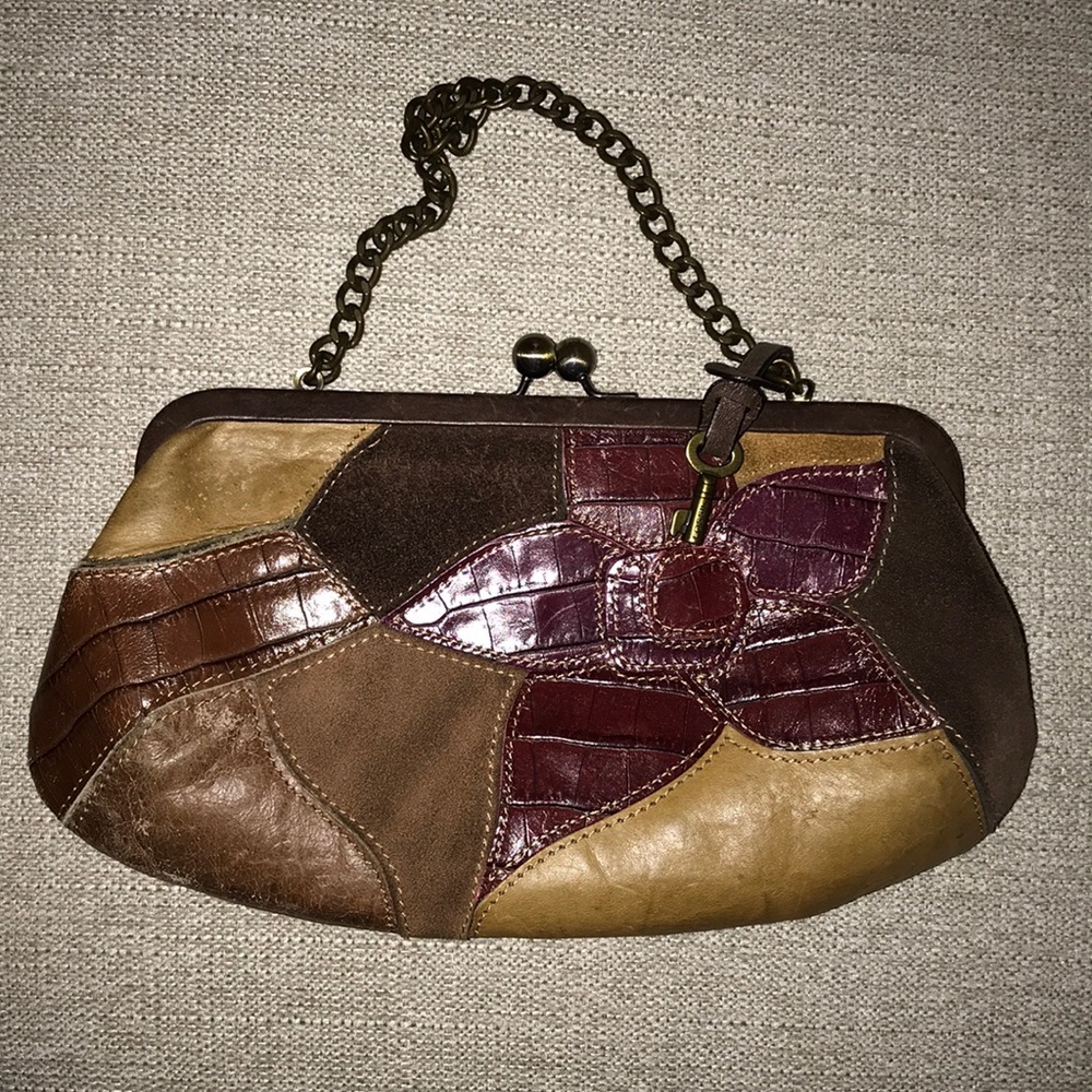 Fossil Patchwork Clutch - image 3